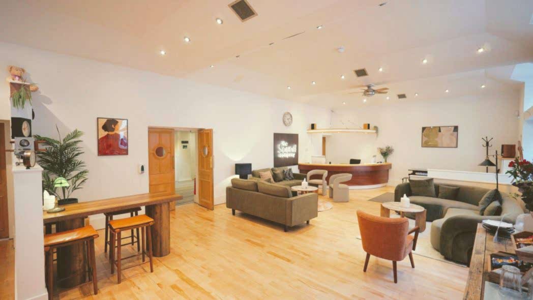 Client reception at The Sound Company, a Central London voice recording and ADR studio