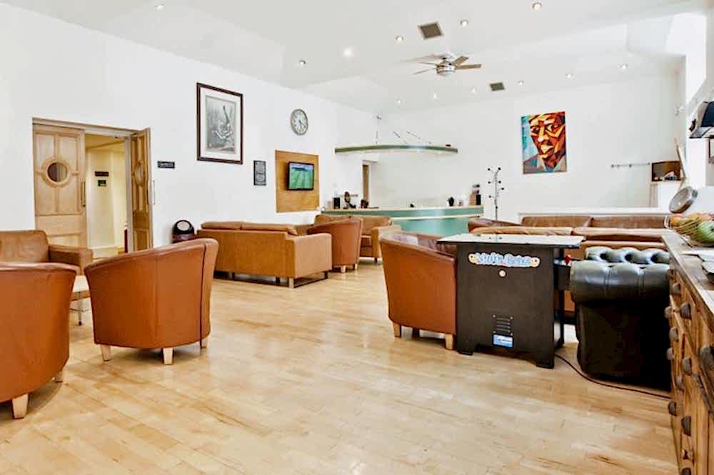 Reception at The Sound Company, Central London radio and podcast studios