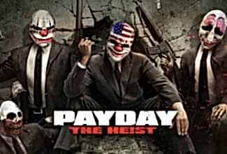 Video game dialogue recording - including PayDay The Heist. Project artwork for PayDay, part of The Sound Company's voice recording and audio post portfolio