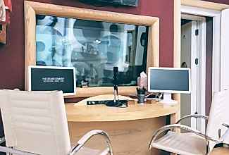Studio 5 producer and recording area
